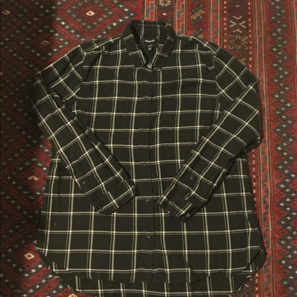 Madewell classic flannel, L